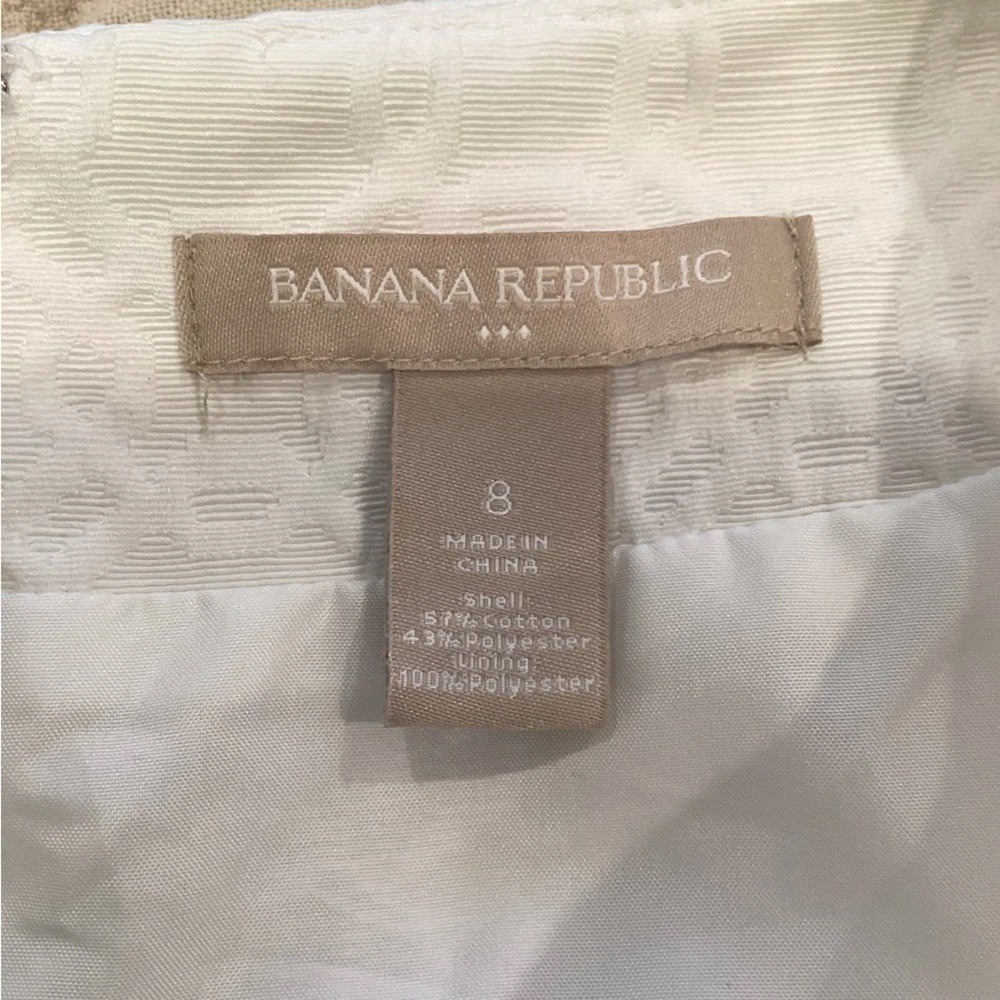 Banana Republic White Sleeveless Lace Midi Dress with Belt - Picture 5 of 5